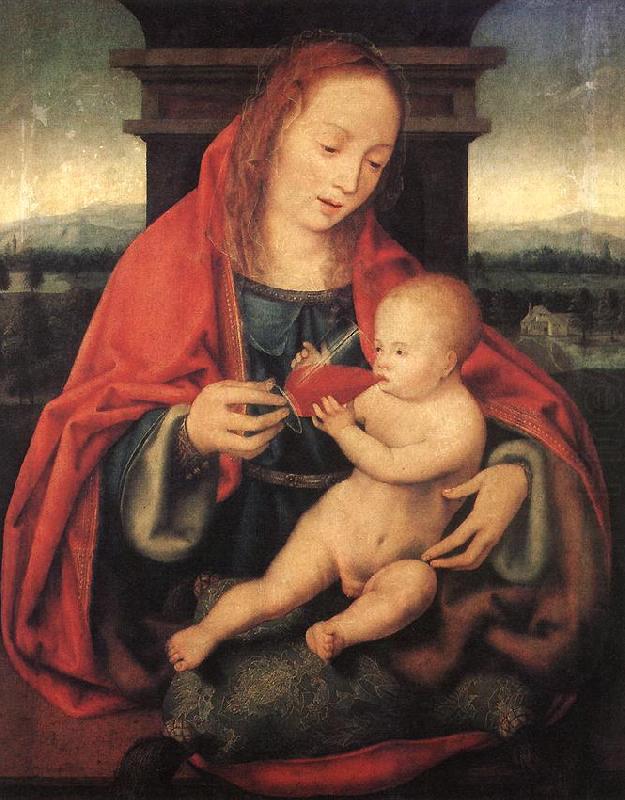 Virgin and Child fg, CLEVE, Joos van